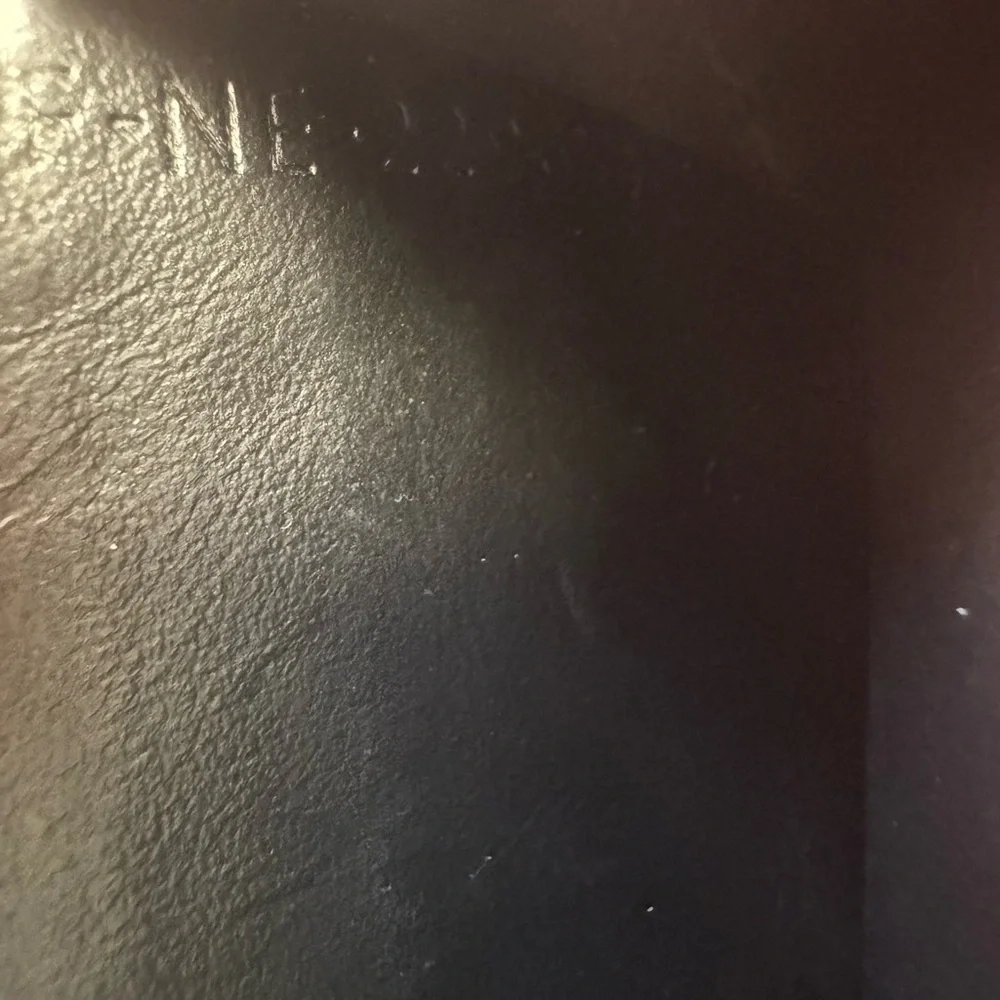 Celine Black Textured Leather Card Pouch